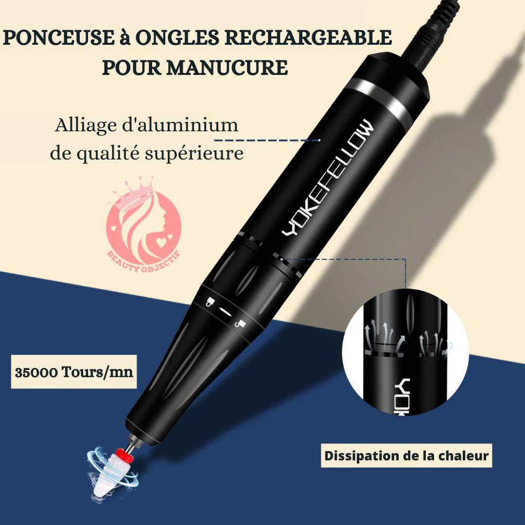 PONCEUSE à ONGLES RECHARGEABLE POUR MANUCURE ⎮NAILS DRILL™