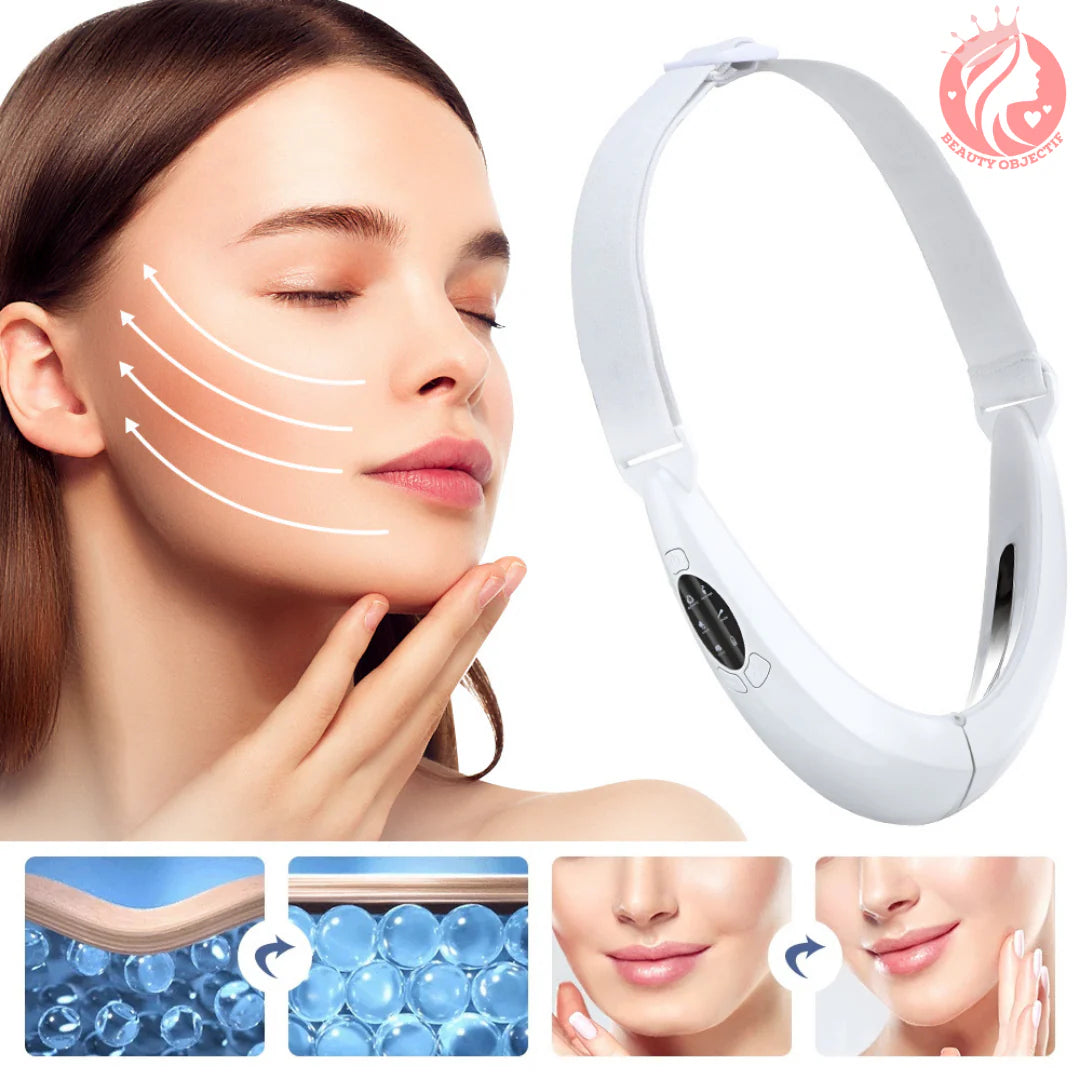 Appareil de minceur électrique du visage - Instrument à lumière LED pour resserrer la peau et anti-âge