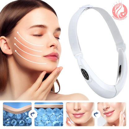 Appareil de minceur électrique du visage - Instrument à lumière LED pour resserrer la peau et anti-âge