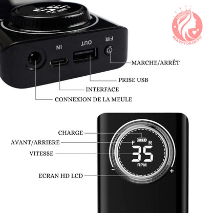 PONCEUSE à ONGLES RECHARGEABLE POUR MANUCURE ⎮NAILS DRILL™