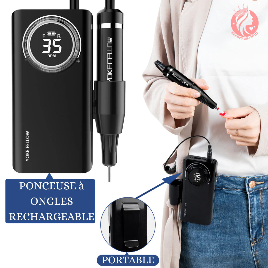 PONCEUSE à ONGLES RECHARGEABLE POUR MANUCURE ⎮NAILS DRILL™