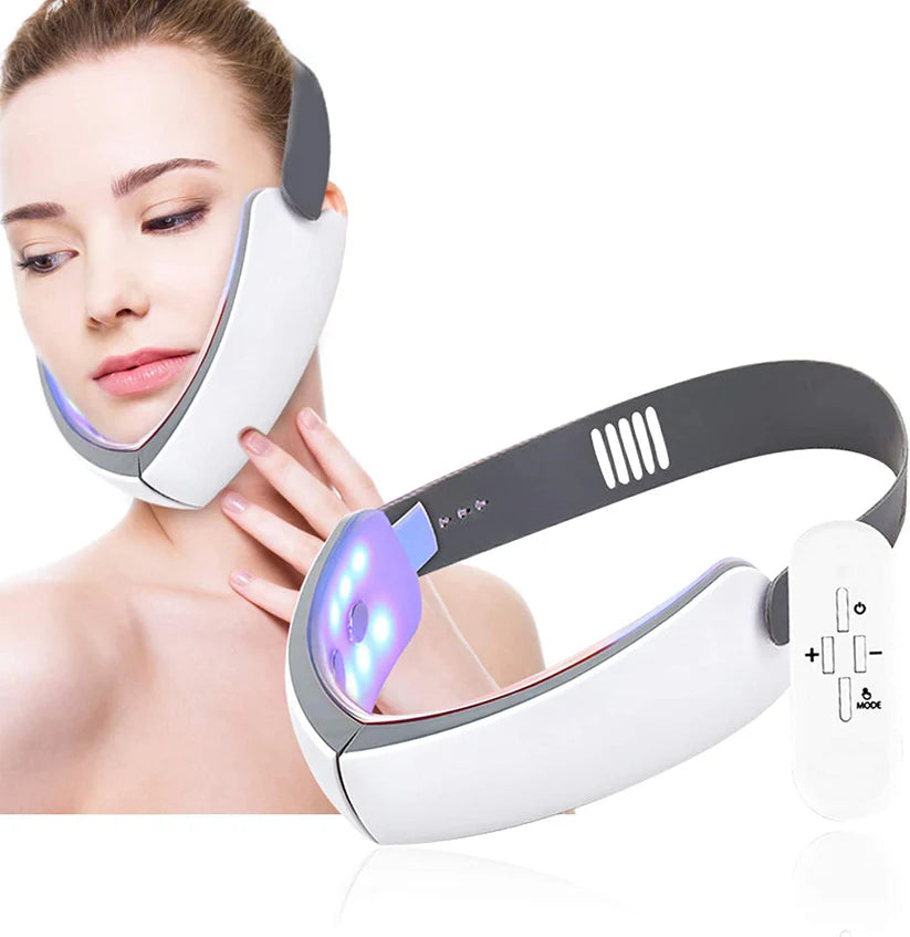 Appareil de minceur électrique du visage - Instrument à lumière LED pour resserrer la peau et anti-âge