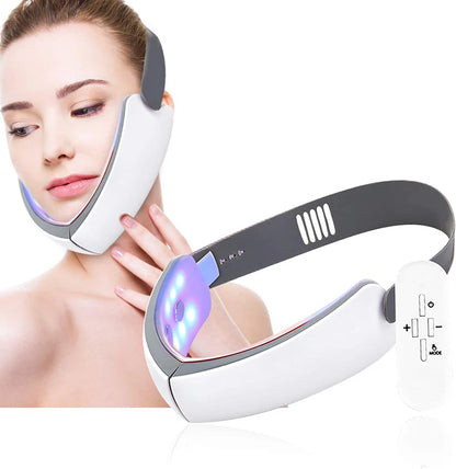 Appareil de minceur électrique du visage - Instrument à lumière LED pour resserrer la peau et anti-âge